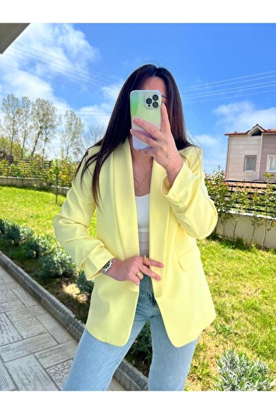 WOMKA Women's Sleeveless Blazer Jacket with Shirred Sleeves