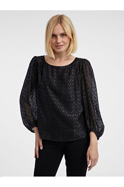 ORSAY Black women's patterned blouse
