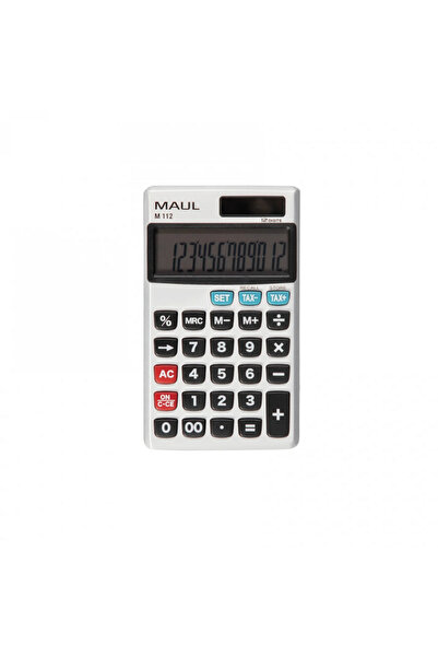 MAUL Calculator de buzunar M12, 12 digits - argintiu