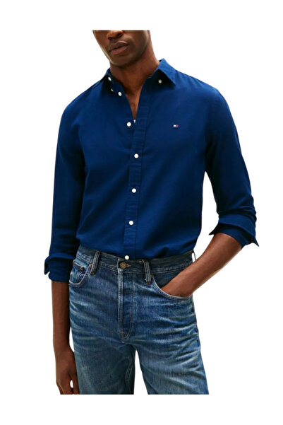 Tommy Hilfiger Ανδρικό Πουκάμισο Navy Μπλε MW0MW41684-DCC