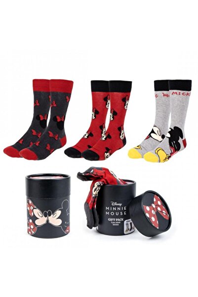 Cerda Set 3 perechi de șosete Disney Minnie Mouse Love, 36-43 EU