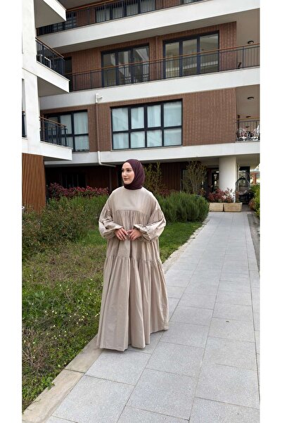 EYMAHCA فستان بوهيمي فضفاض بتصميم كاجوال - فستان بأكمام بالونية