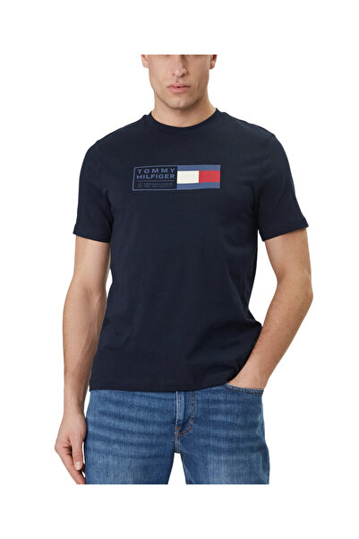 Tommy Hilfiger Ανδρικό T-shirt Navy Μπλε MW0MW42366-DW5