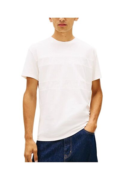 Tommy Hilfiger Ανδρικό T-shirt Μπεζ Tommy Jeans DM0DM22312-YBH
