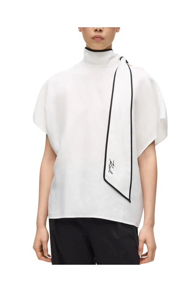 Karl Lagerfeld Γυναικεία Μπλούζα Λευκή B2W11015-461
