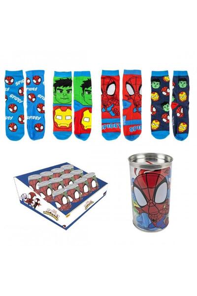 Cerda Комплект от 4 чифта чорапи Marvel Spidey, 23-26 EU