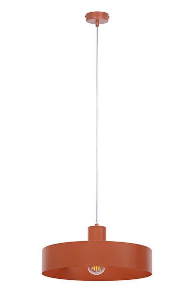 Sigma Lighting Lampă suspendată industrială tip loft RIF, abajur rotund din o...