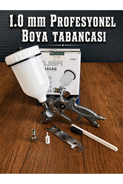 Tuba 1.0 mm Profesyonel Boya Tabancası Seti - Hassas Püskürtme Boya Tabancası...