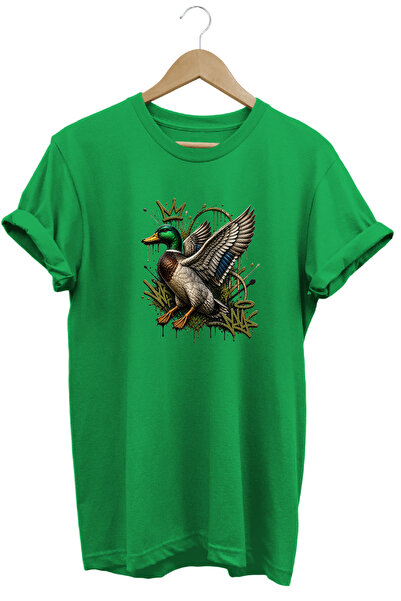 WİDİ Tricou Street Style cu imprimeu cu rață și coroană, îmbrăcăminte de exte...