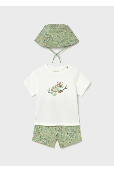 MAYORAL Printed Triple Set for Ages 1-4 - Green