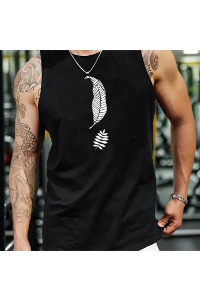 valeriae bellanova Tricou fără mâneci pentru bărbați, supradimensionat, cu de...