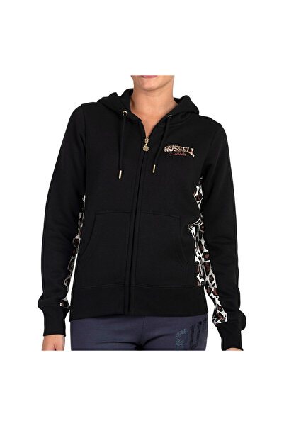 Russell Athletic Women's Animal Panel Zip Cardigan S