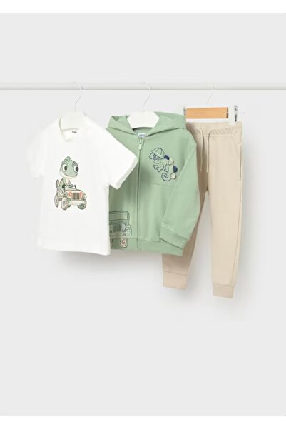 MAYORAL Li̇mi̇ Baby Boy & Children's Summer Soft Fabric T-Shirt 3-Piece Track...