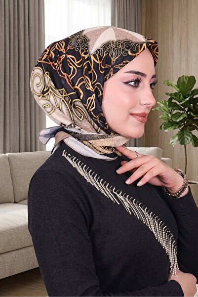 Big ModaEbrar Patterned Soft Scarf - 034
