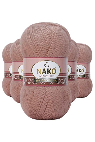 atastore2017 5 Pieces Angora Luxury Hand Knitting Yarn Bronze 11054