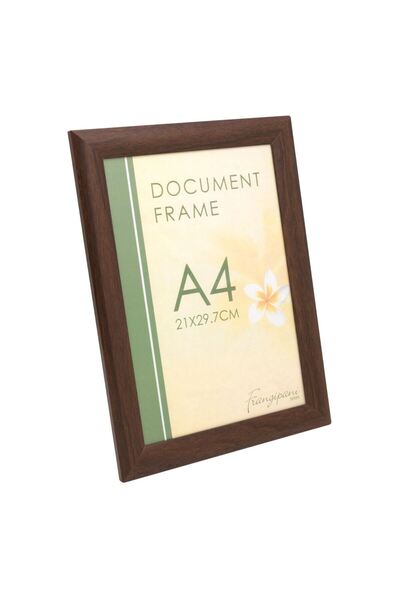 Zumzeria Ramă foto decorativă A4 cu efect de lemn, maro, 21x29,7 cm