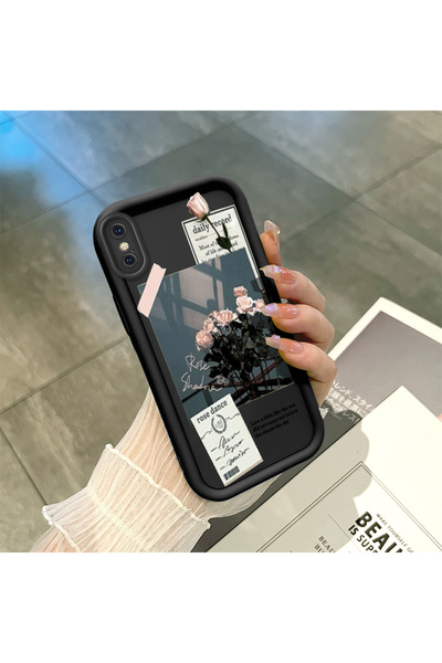 CHICASELUX iPhone XS Max Compatible Art Style Rose Bouquet Case, Silicone Imp...