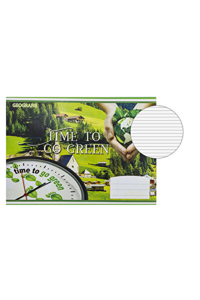Zumzeria B5 Geography Notebook Model Time to Go Green - 24F