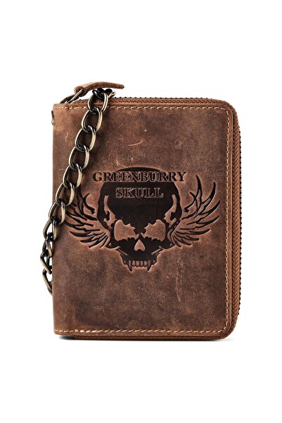 Greenburry Biker Geldbörse Leder 10 cm