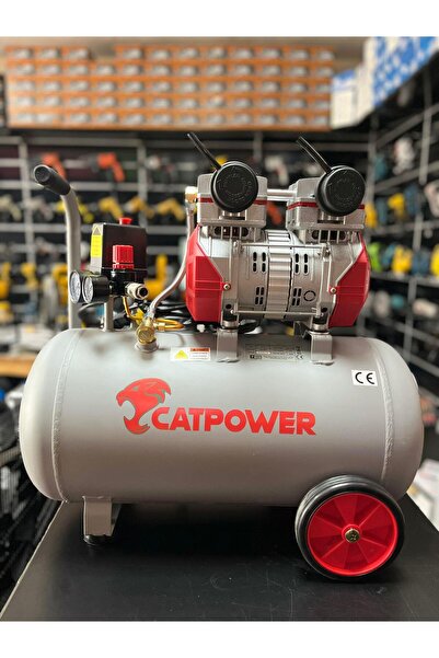 CATPOWER EL ALETLERİ CATPOWER1154 SESSİZ VE YAĞSIZ KOMPRESÖR 2HP 50LT