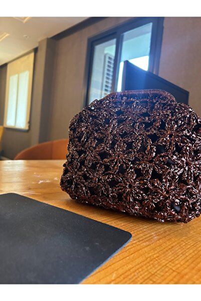 design bk Çiçek desenli rafya ip tasarım burslu mango tasarım