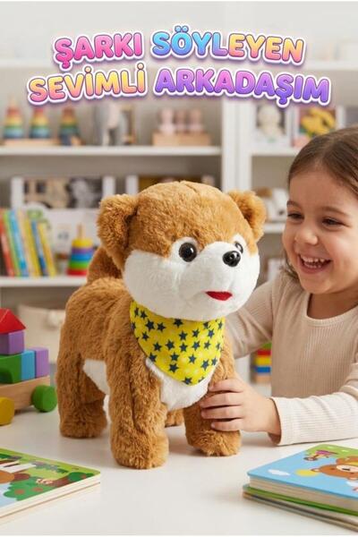 Tıfıl Toys Şarkı Söyleyen Yürüyen Peluş Köpek - İnteraktif Kuyruk Sallayan Eğ...