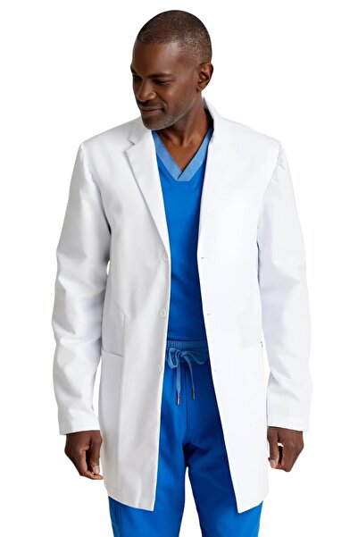 Barco Grey's Anatomy by Derek Men's Lab Coat, White (GRC962)