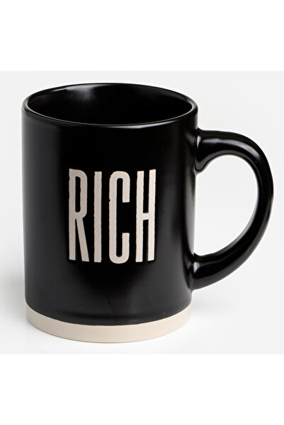 Zumzeria Straight Black Ceramic Mug 430ml