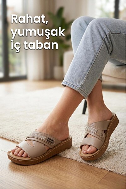 Oksit Exn Stone Laser Cut Detailed Comfortable Sole Γυναικείες Παντόφλες Νέας...