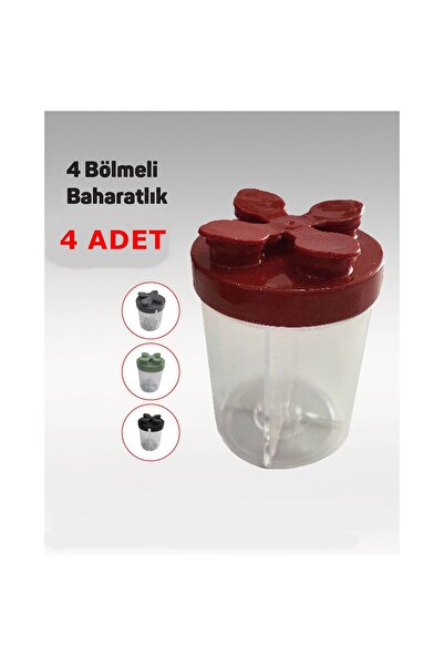 CESOYUNCAK Baharatlık Seti Kamp, Piknik ve Mutfak 4 Bölmeli (4'Adet)