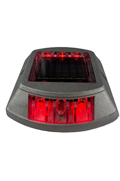 Enerji Trafik Malzemeleri Güneş Enerjili Yol Butonu Kırmızı, Solar Buton, Çak...