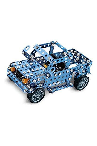 ETOY Set de constructie metalic Aoie Gainian, 308 piese, masina albastra, pen...