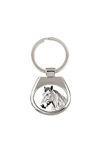 Art - Dog Breloc metalic personalizat cu imprimeu cal Ardennes – Art-Dog, Făr...