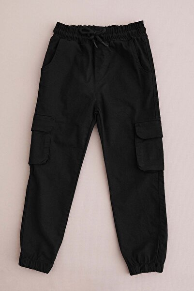 Fulla Moda Boys' Jogger Pants with Belted Waist and Cargo Pockets