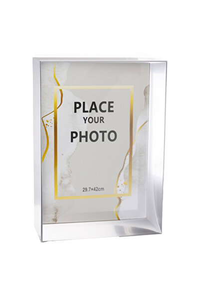 Zumzeria Decorative Silver Photo Frame with Wide Edge 30x42cm