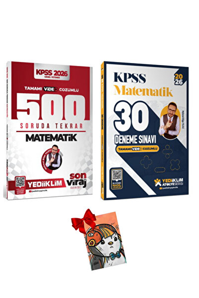 Yediiklim Yayınları KPSS Son Viraj Serisi Matematik 500 Soruda Genel Tekrar K...