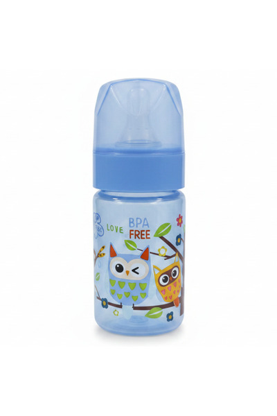 turtees Kids Feeding Bottle – Plastic, 125 ml, Blue