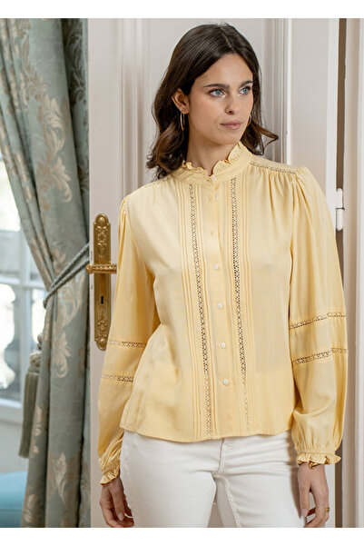 SOFILINE Yellow shirt with English perforations 5099 M9