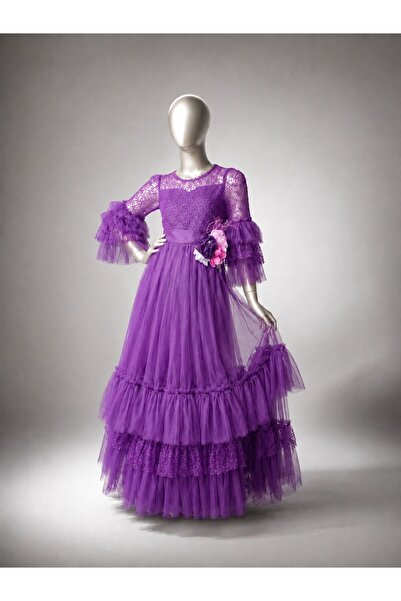 Asortix Girl's Evening Dress-Aby-0044