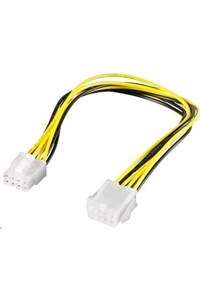 PremiumCord Cablu ATX/EPS 8 pini - ATX/EPS 8 pini, 0,28m, Galben (kn20)