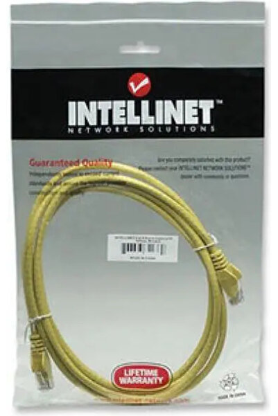 Intellinet Cablu patch 100% cupru Cat.6 UTP, 1m, galben
