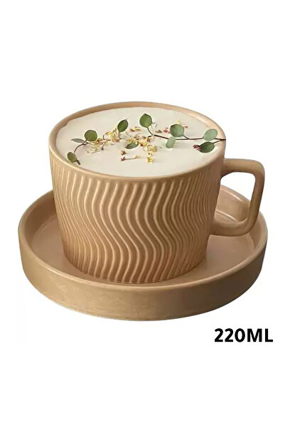 MIBRU Coffee ceramic cup with plate
