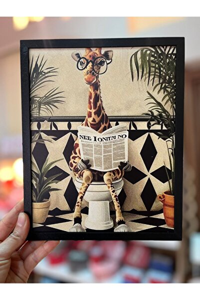 Mr Home Wooden Frame-Toilet Bathroom Table-Wall Decoration-Bathroom Wall Frame