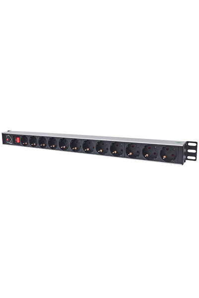 Intellinet 714044 Bloc de alimentare vertical (PDU) cu 12 prize
