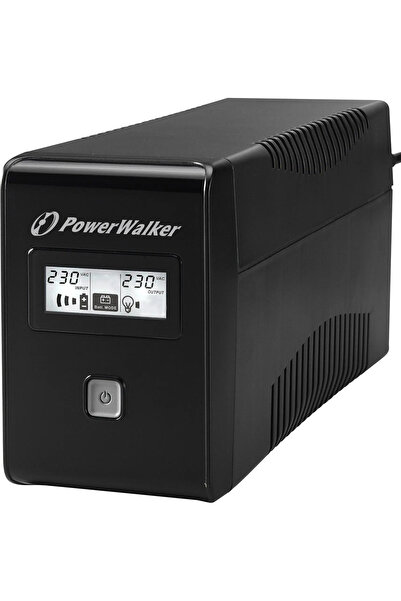 PowerWalker VI 650 LCD UPS 650VA/360W Line-Interactive cu 2 prize Schuko