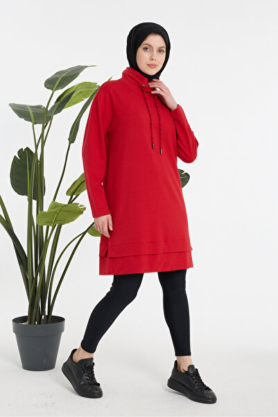 aymiramoda Women's Daily Oversize High-Necked Hijab Sweat Tunic