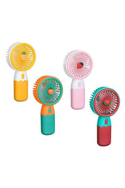 Zumzeria Ventilator cu model multicolor cu fructe și USB pentru copii, 16 cm