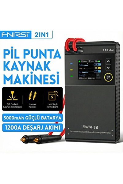 FNIRSI SWM-10 Taşınabilir Akıllı Renkli Ekran Nokta Pil Punta Makinesi