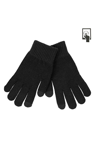 OEM Mănuși tricotate negre pentru ecrane tactile pentru bărbați - 1 pereche