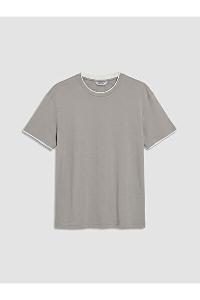 LC Waikiki RMZ GİYİM FARKİLYA Tricou pentru bărbați Zero Roba Collar